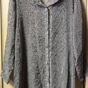 Elegant Textured ~ Women’s ~ Top ~ 2X ~ Vintage ~ Blouse ~ Long Sleeves